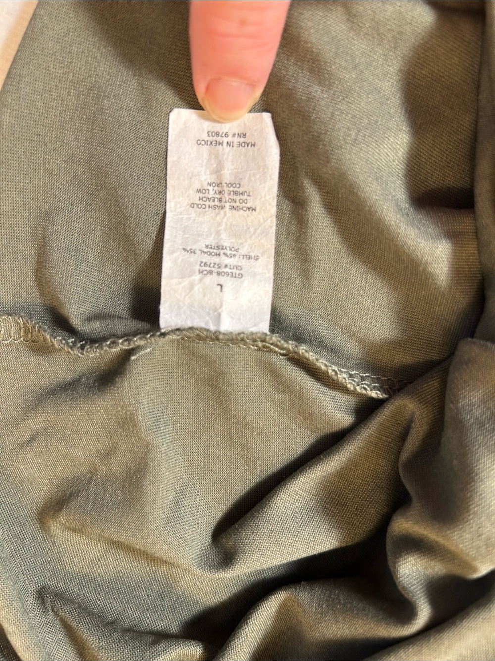 Green Envelope Olive Tie-Front Sleeveless Camisole - Picture 5 of 5